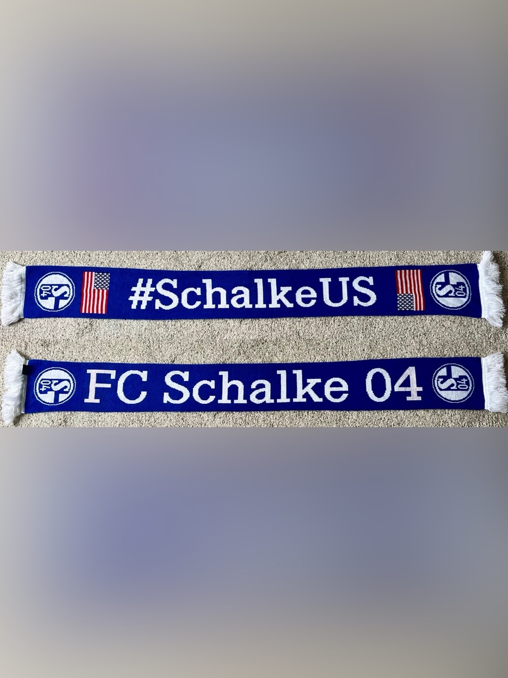 FC Schalke 04 USA Tour US Flag Soccer Scarf